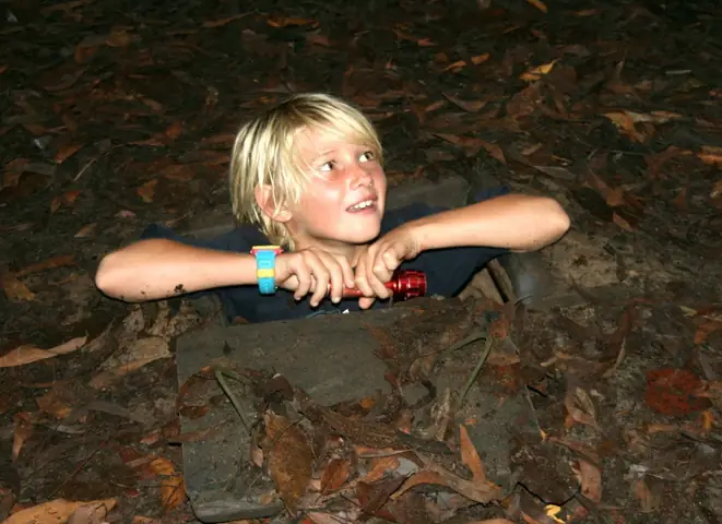 Cu Chi Tunnels Invaded By Kids