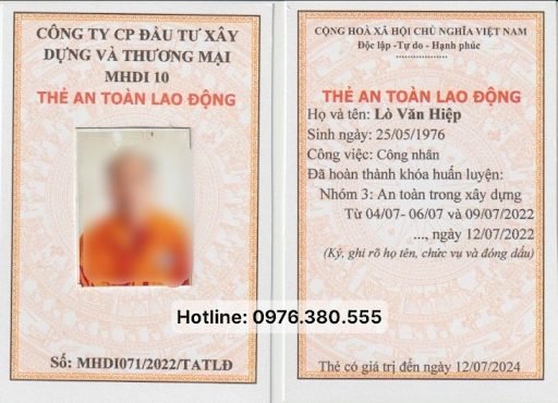 Chứng chỉ an toàn lao động 