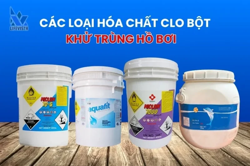 Câu đố kiến thức: Chất nào khử trùng nước bể bơi? Các loại hóa chất khử trùng nước hồ bơi hiệu quả