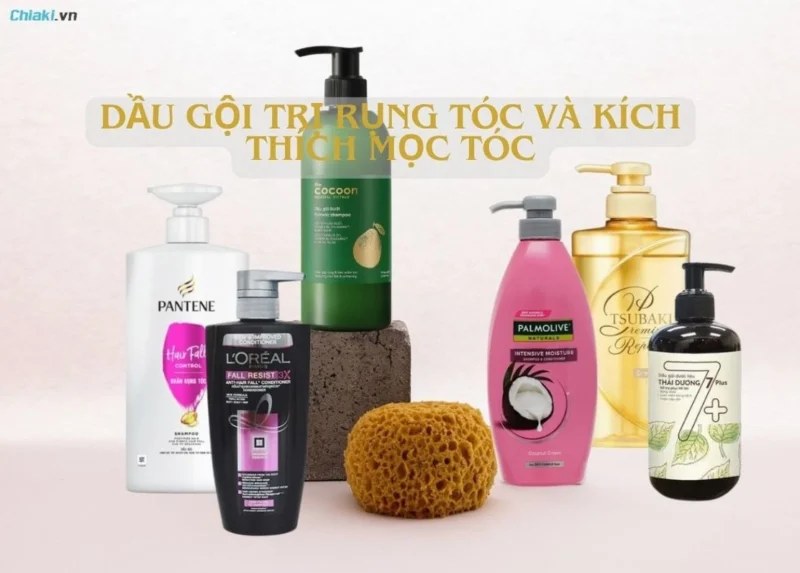 Dầu Gội Trị Rụng Tóc, Kích Thích Mọc Tóc Tốt Nhất 2026 Hình ảnh các loại dầu gội trị rụng tóc