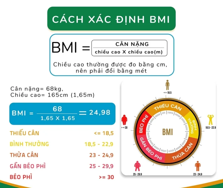 Công Cụ Tính BMI Online: Đánh Giá Sức Khỏe Chính Xác 2026 Hình ảnh minh họa cách tính BMI