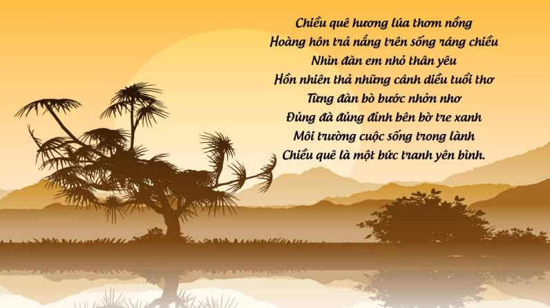 Hình ảnh người con xa xứ ngắm nhìn quê hương từ xa