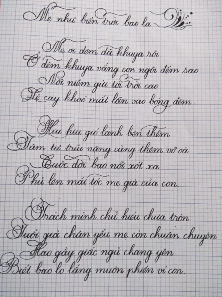 Mẫu chữ đẹp và rõ ràng