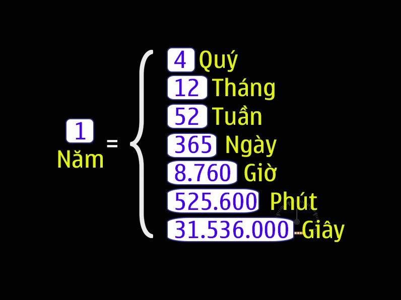 Tổng số ngày trong một năm